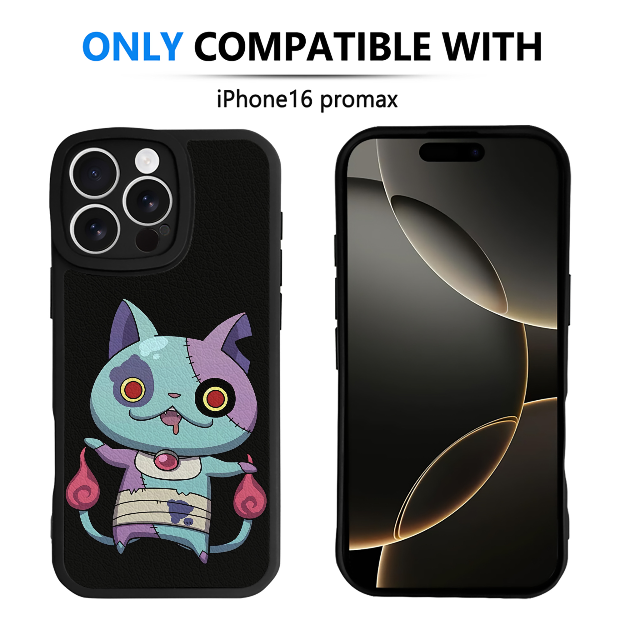 （画像用） 妖怪ウォッチ Yo-kai Watch 【iPhone 16シリーズ対応】シリコンスマホケース（レザー調） 材質：シリコン